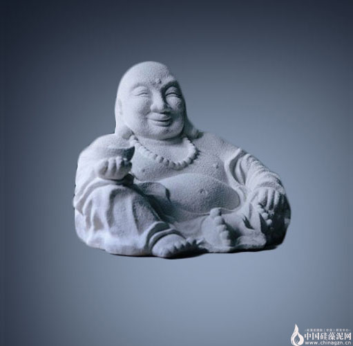 【微笑弥勒佛】——蓝天豚硅藻瓷艺术品